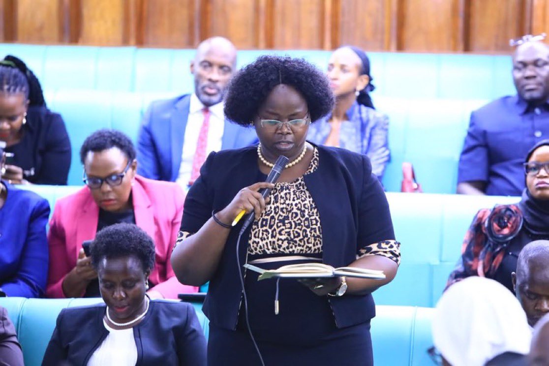 12thParliament's tweet photo. Hon. @faithchuna1 (Napak) has proposed that Nabulo’s motion be stayed to pave the way for a more specific one, urging Government to support smallholder farmers in addressing the current agricultural shocks rather than introducing a new legal framework. #ParliamentEye https://t.co/deDeCtgXHu
