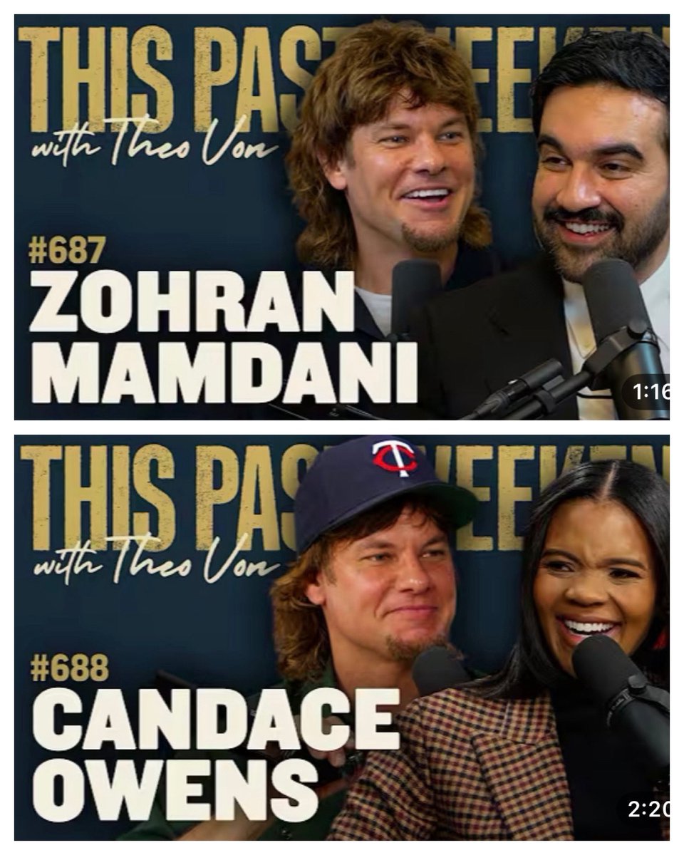 Fair_and_Biased's tweet photo. Theo Von is doing a lot of damage.

In a week, he gave friendly interviews to two of the worst people in American public life.

He asked “Aww, shucks” style leading questions and then pretended to be shocked by their very predictable answers. https://t.co/GWkHBVsj3f