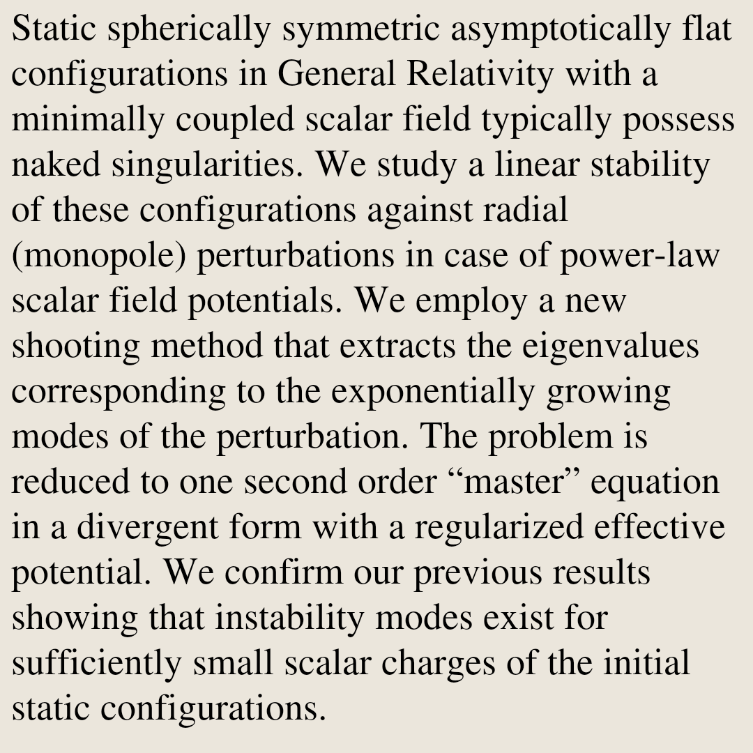 RelativityPaper's tweet photo. On the stability of spherically symmetric relativistic configurations with scalar field

Anatolii Tugay, Valery Zhdanov, Yurii Taistra
https://t.co/noOcf0tnGm [𝚐𝚛-𝚚𝚌] https://t.co/4qA2hSw6Tr