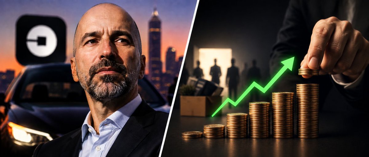 InsiderTrackX's tweet photo. Uber's CEO hadn't bought a single share of his own company in over four years.

He just spent $10 million buying stock, days after announcing mass layoffs.

Here's what you missed: https://t.co/ptA9hQwhaE