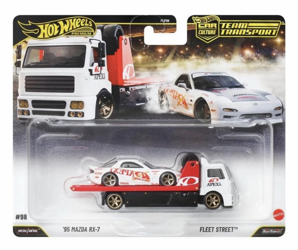 DiecastHype's tweet photo. HOT WHEELS NEWS

Team Transport #98

’95 Mazda RX-7
Fleet Street

#HotWheels #TeamTransport #MazdaRX7 https://t.co/UxGH2SWyWF