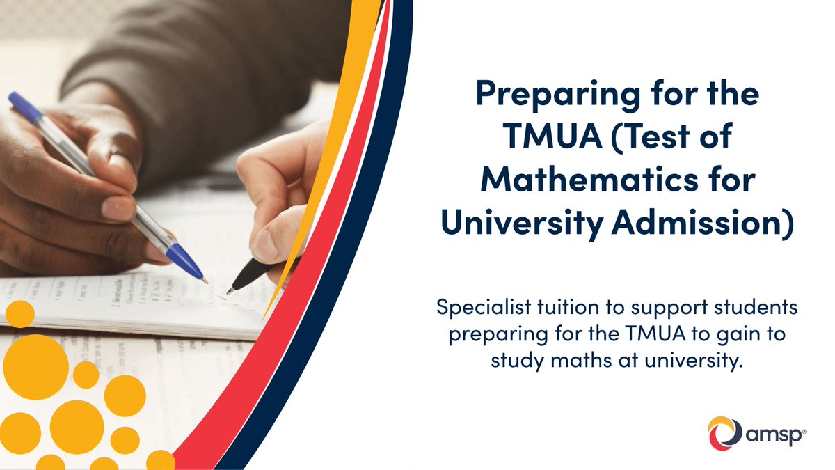 Advanced_Maths's tweet photo. Are your students sitting the TMUA in January 2027? 📣

Applications are open for our November cohort, with 7 online sessions led by expert tutors to develop problem-solving skills and confidence.

Starts from 2 November.

🔗 https://t.co/VupQIl2sF5

#TMUA https://t.co/Cmz8t2BLHZ