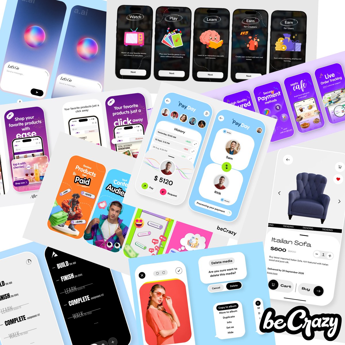helloobeCrazy's tweet photo. Designed so many practice projects last month, and I’m still craving for more. 🔥

(Secret: I haven’t even shown you my banger works yet 🤫) https://t.co/1UXZxhvjw3