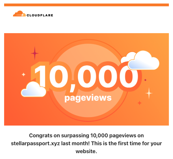 bastiankoh's tweet photo. 10k pageviews on @StellarPassport last month

first time ever 

so i awarded myself the stamp ✨

from zero → a real product people actually open https://t.co/o7GqET2ogo