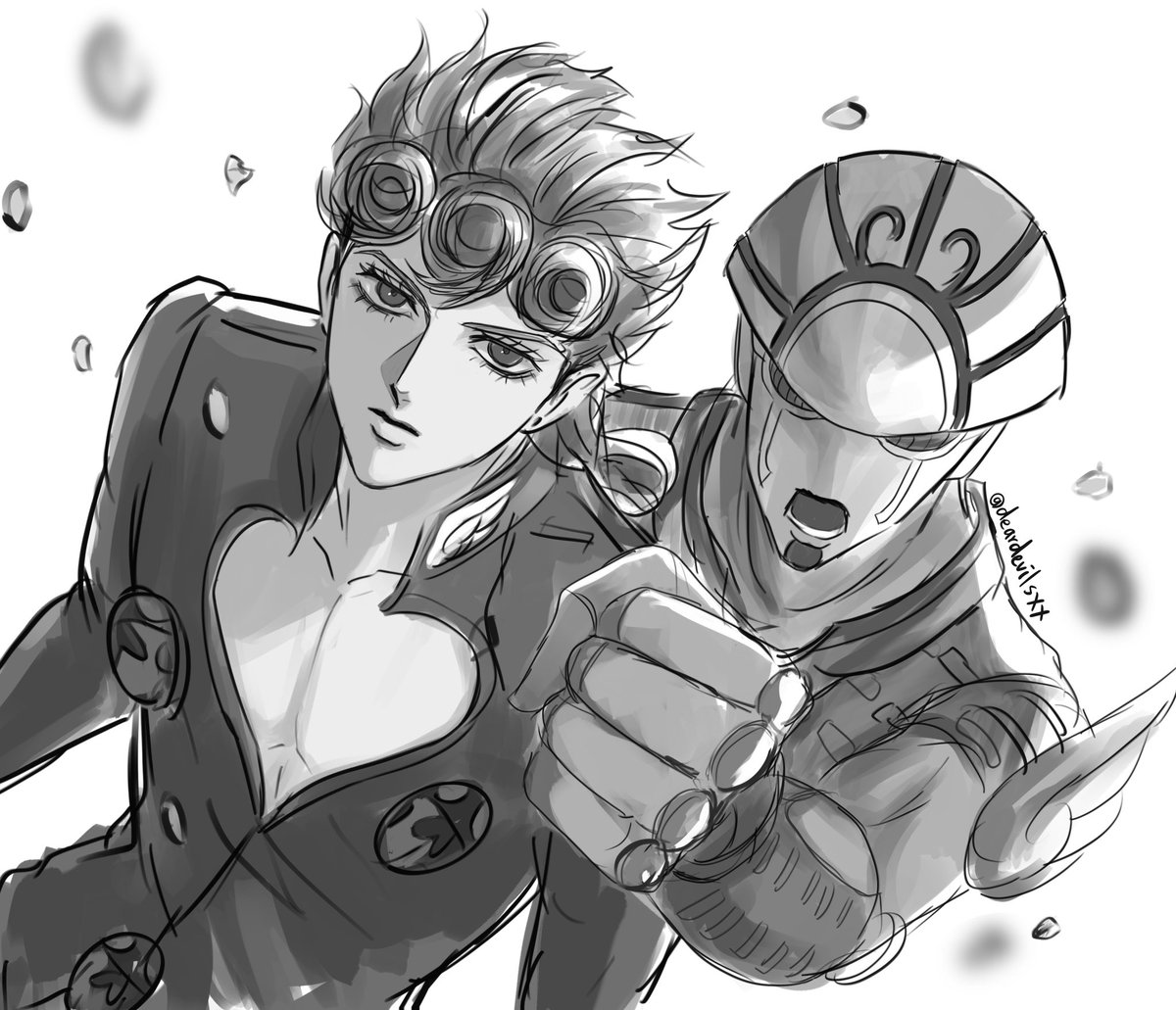 deardevilsxx's tweet photo. ジョルノとゴールド•E https://t.co/AVwwPYbp2z