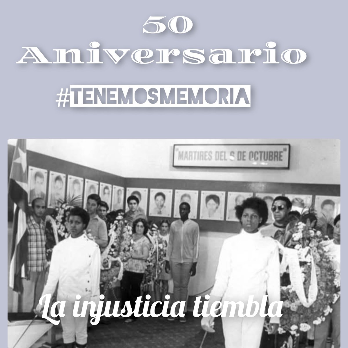 CuetoEducadores's tweet photo. 50 años después, todavía el corazón del pueblo cubano late de dolor. Imposible olvidar el alevoso crimen. #TenemosMemoria 
@CubaMined @DPEHolguin @NelsyYamirka https://t.co/kCagx81Nhj