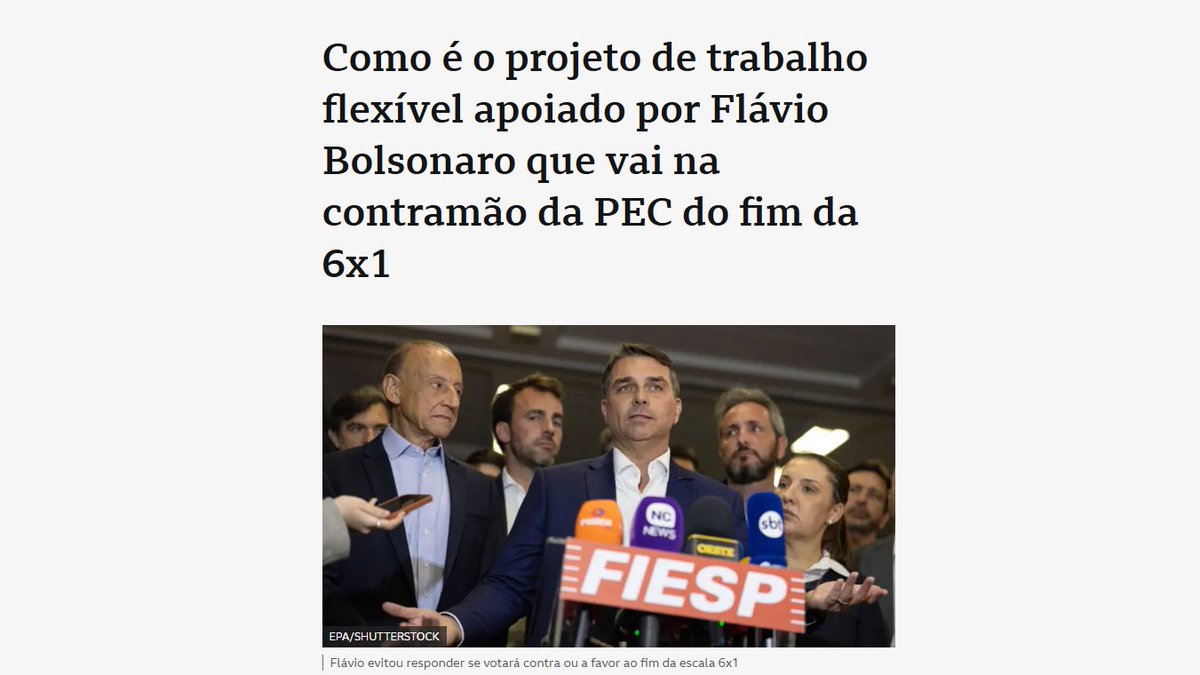 AnaliseGeopol's tweet photo. 🇧🇷 Equipe econômica de Flávio Bolsonaro prevê reforma trabalhista e reforma da previdência, confirmando a continuidade da escala 6x1, alteração da CLT com a flexibilização para aumentar a jornada de trabalho, "negociação" com o patrão e aumento da idade para se aposentar. https://t.co/ov91Q0iZ48