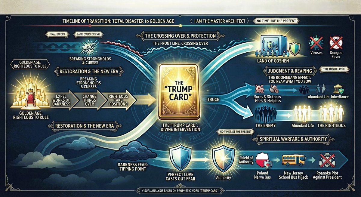 4VIPWarriors's tweet photo. --------------------------------------------
T O D A Y ' S__B R I E F__O F__W A R  ⚔️🛡️

👁️ Commentary: The Crossing Over &amp; the Land of Goshen

🆔 “Trump Card”

👇 https://t.co/GjZ9QaTDEu https://t.co/4tvEgX64iM