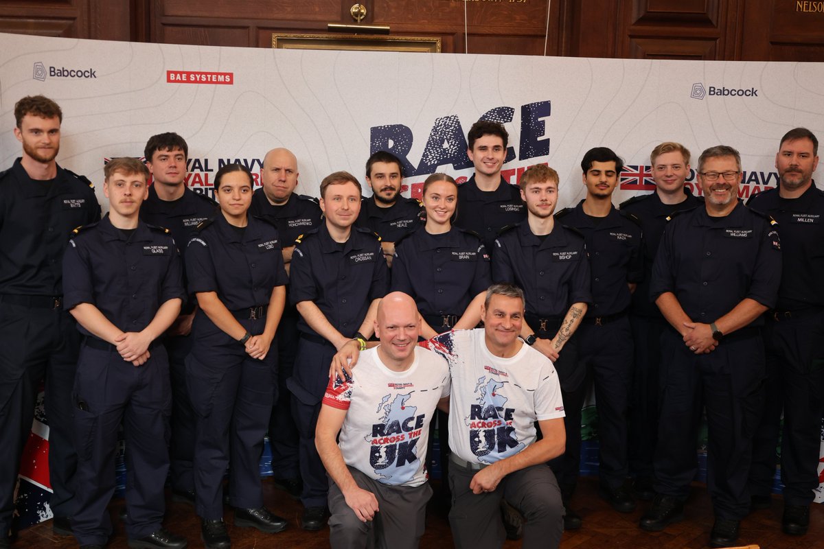 RFAHeadquarters's tweet photo. Our very own Cdre Sam Shattock &amp; C/O(LS) Tim Hill #teamrfa have commenced the @RNRMC Race Across the UK.🥇Wishing them both the very best of luck. You can track them here 👇 https://t.co/kVnIKPfoKt or donate 👇 https://t.co/7TLCuU6xAH https://t.co/k9yoJQizm0