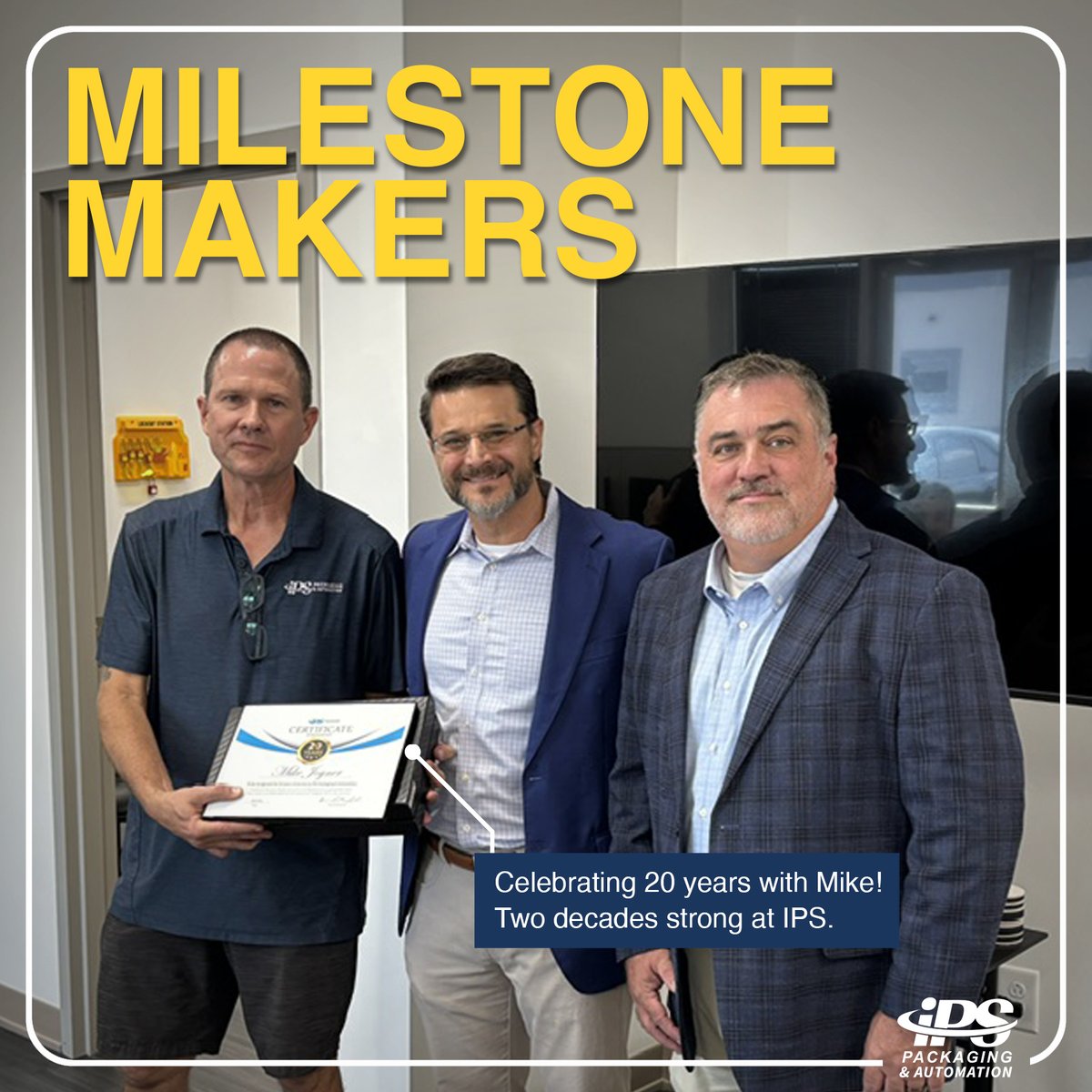IPSpackaging's tweet photo. We recently had the opportunity to celebrate Dave Richardson for 10 years with IPS and Mike Joyner for an incredible 20 years!

We’re grateful to have you on the IPS Team and proud to celebrate these milestones with you!

#EmployeeRecognition #WorkAnniversary #PackagingIsAwesome https://t.co/3EpTREPJCv