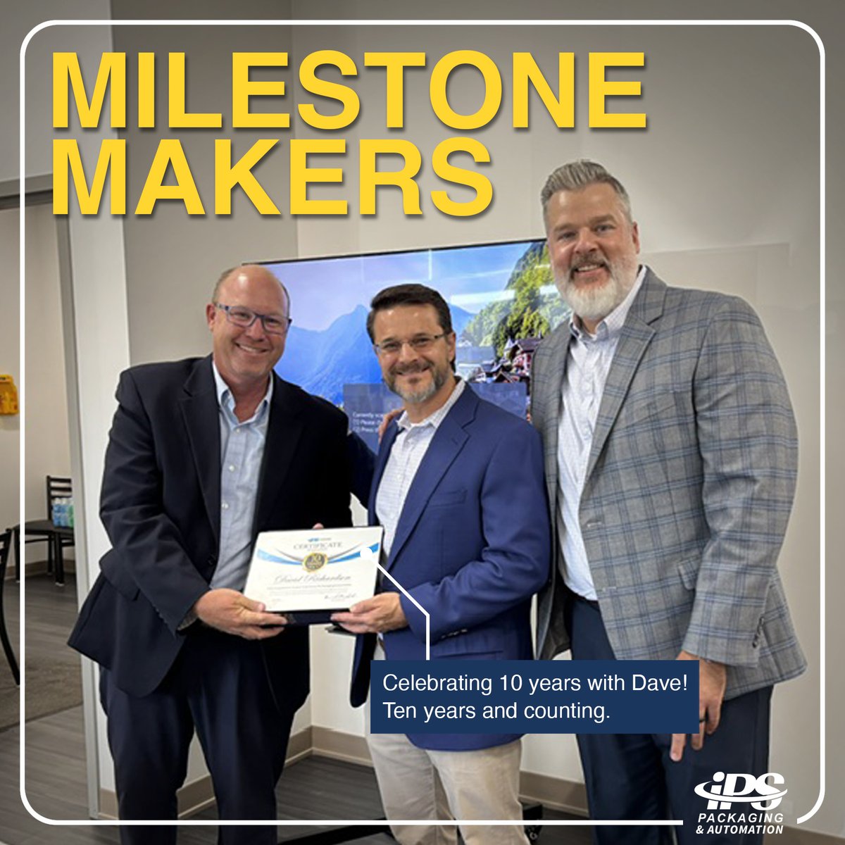IPSpackaging's tweet photo. We recently had the opportunity to celebrate Dave Richardson for 10 years with IPS and Mike Joyner for an incredible 20 years!

We’re grateful to have you on the IPS Team and proud to celebrate these milestones with you!

#EmployeeRecognition #WorkAnniversary #PackagingIsAwesome https://t.co/3EpTREPJCv