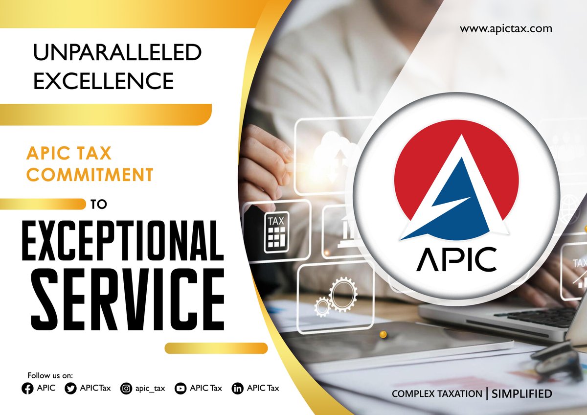 apic_tax's tweet photo. π Excellence Redefined π
At APIC Tax Company, exceptional service isn't just a promise β it's our standard. Experience the difference for yourself and see why our clients trust us time and time again for all their tax needs.
#APICTax
#ExceptionalService
#Expertise https://t.co/7FXt6d93Sn