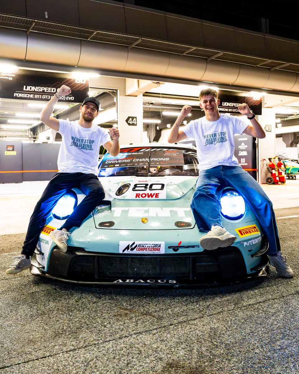 Customer_Racing's tweet photo. @24hoursofspa win: 100 days ago. 😍
@gtworldcheu Sprint Cup title win: 3 days ago. 🥳
Two big and unique Lionspeed GP achievements. The @circuitspa story is one for the history books. The Sprint Cup decider at @Circuitcat_eng had us on the edge of our seats too. 🙌 https://t.co/GSRnwqj2Iq