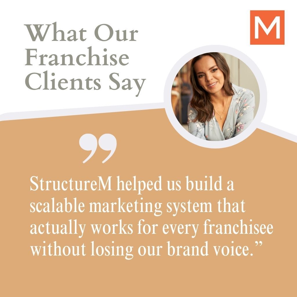 StructureM's tweet photo. The StructureM Difference with franchise marketing:

• Proven process built for franchise systems
• Clear communication and reporting
• Focus on long-term growth, not one-time wins
• Deep expertise

We don’t sell marketing packages, we build marketing systems that deliver. https://t.co/MbsqrkaRES