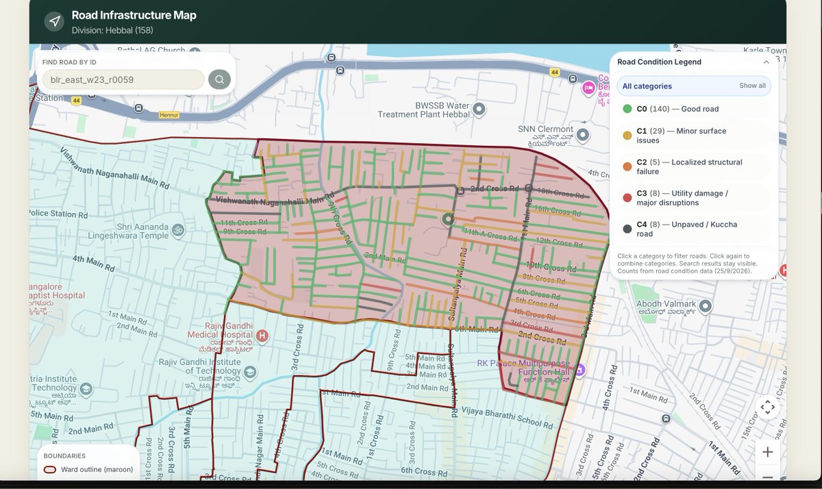 AIRAi72's tweet photo. A pothole is visible. The condition of thousands of roads across a city is harder to see.

AIR-Ai brings road imagery and defect data into one view, helping governments understand where attention is needed, road by road and ward by ward.

learn more at https://t.co/waIS8VIjOX https://t.co/M3NfRSJxrd