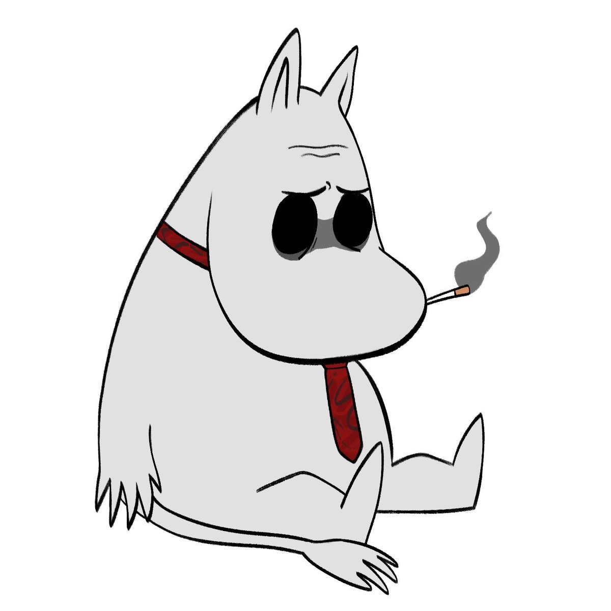 yiimello's tweet photo. Easterman as Moomin because 
#outlasttrials https://t.co/KAIi6YzRby