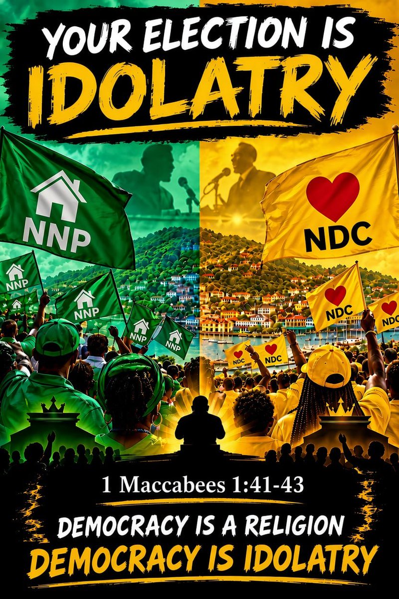 Iuicgrenada's tweet photo. #Elections is #IDOLATRY!!!

🚦LETS MAKE THIS GO VIRAL!!🚦

🇬🇩  Follow IUIC GRENADA 🇬🇩 on ALL SOCIAL MEDIA PLATFORMS. 

To learn more and join us?

Contact us at: 1-473-417-9340 / 1-473-418-IUIC
Tempe, St. George’s, Grenada

#COLOURS #division #politics #politricks #redorgreen # https://t.co/0gycjKDCLY