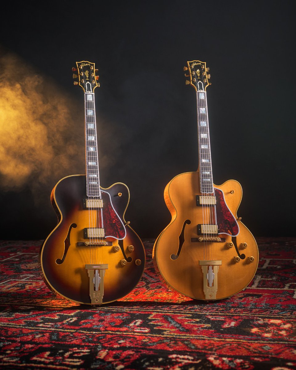 CustomGibson's tweet photo. Tracing its roots back to the Lloyd Loar era of the early 1920s, the L-5 has long stood as the pinnacle of Gibson archtop design. Now, #Gibson Custom brings that legacy back to the core lineup with the 1957 L-5 CES Reissue.

Learn more: https://t.co/wzzwisNrvy https://t.co/H89EcHbvgR