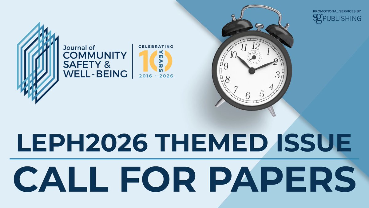 JournalCSWB's tweet photo. Attn #LEPH2026 Presenters! Submissions for our special conference-themed issue are due TOMORROW (Oct 7). Don't miss it! Expand the reach of your presentation and share your work with a wider audience. Submit today: https://t.co/DaAre20jKt
@GLEPHAssoc @LEPH2026 https://t.co/kB5hoM3mTU
