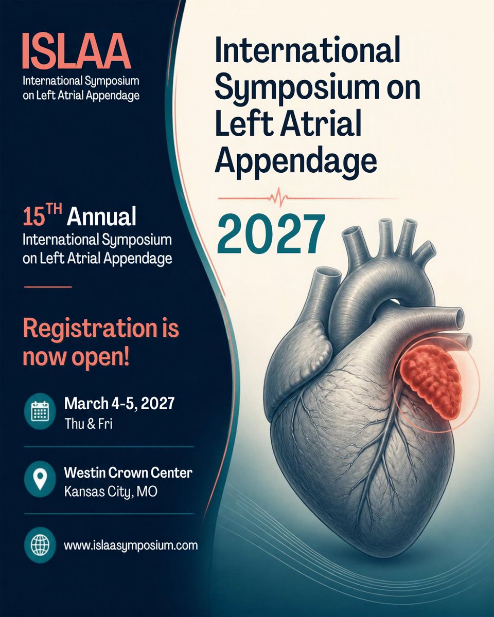 IslaaFoundation's tweet photo. Registration for in-person and remote attendance is now open for ISLAA 2027.
https://t.co/dhZf03Qvwh
Free CME and ABIM MOC credits available.
Agenda coming soon. - via #Whova Event Platform https://t.co/wI1sPzYI65