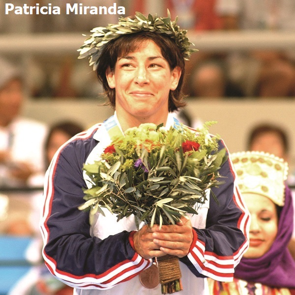 NWHOF's tweet photo. Patricia Miranda was the first American woman to win an Olympic medal in wrestling, capturing bronze at the 2004 Olympic Games in Athens, Greece, the first Games to include womenโs wrestling. #HispanicHeritageMonth
#NWHOF50 #GirlsWrestle #SportForAll #AnyBODYCanWrestle https://t.co/P1hb4Xgtbw