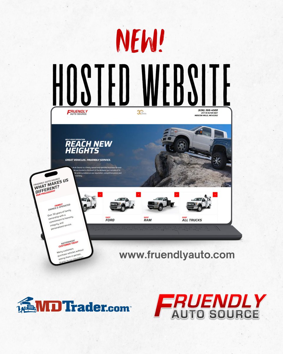 MDTraderdotcom's tweet photo. New Hosted Website! 

Shop a wide selection of used commercial vehicles at Fruendly Auto Source. Browse inventory, compare options, and find a vehicle that's ready to work as hard as you do.

Check it out here ➡️ https://t.co/O2HXAO8DZL

#MDTrader #HostedWebsite https://t.co/B2h6GQgtFz