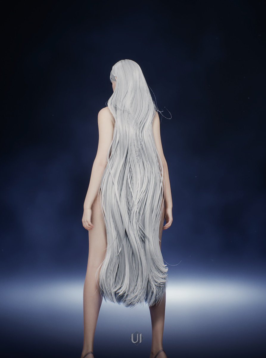 Lanion1002's tweet photo. そして相変わらずのキャラクリ
髪の毛めちゃ長いのかわいい
#AION2 https://t.co/XVLhQDmTHb