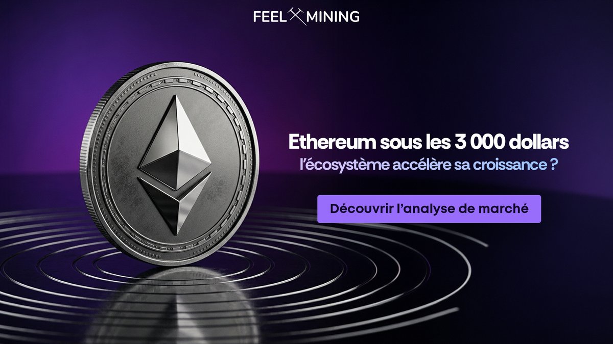 FeelMining's tweet photo. ETH bloque à 2 700$ pendant que 150 milliards de stablecoins et 14 milliards de RWA tournent sur son réseau.

Le prix hésite encore alors que l'infrastructure ne s'est jamais autant développée.

Lire l'analyse de marché 👉 https://t.co/ZoScgoyIpw https://t.co/7KWJf8COWj