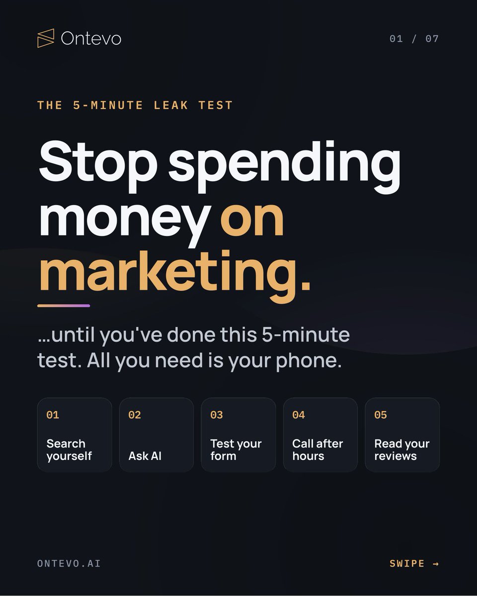 ontevo's tweet photo. More marketing can send more people into the same gap. Search for your business as a customer would. Try your contact form. This practical check uses examples, not measured results. Ontevo helps find what to fix next. https://t.co/4kRrrdgylt
