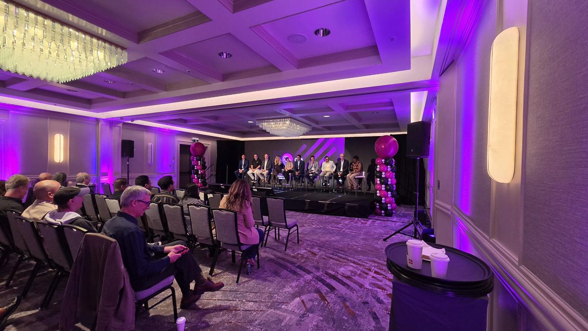 Rocket's tweet photo. Toronto set the stage for our latest Town Hall! 🚀  
Thank you to all our Rocketeers who came together to talk AI, modernization, customer momentum, and celebrate our teams! https://t.co/xSfxcnU5X2