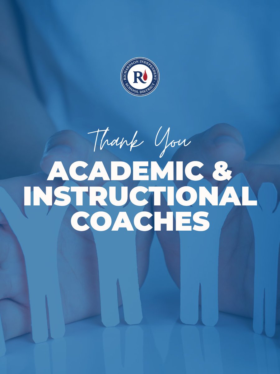 RichardsonISD's tweet photo. Happy National Academic and Instructional Coaches Day to the mentors, thought partners and champions who help our educators strengthen their practice and bring their best to their roles every day. Your support helps our teachers and students achieve our North Star Goal: Every student, teacher, and leader will meet or exceed their academic growth goals. 

Thank you for the difference you make across RISD!