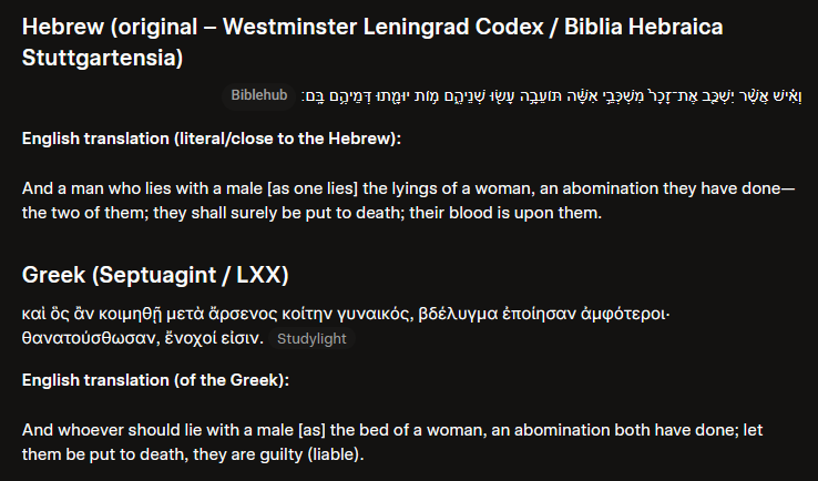 NateHVT28's tweet photo. @Wundervah @lobotomizedrumi "Oh it was le heckin mistranslated!" -source: Crackpipe

Here's the original Greek and Hebrew translations, back to your Scofield heresy 'bible' with you: https://t.co/cppiwPU2MQ
