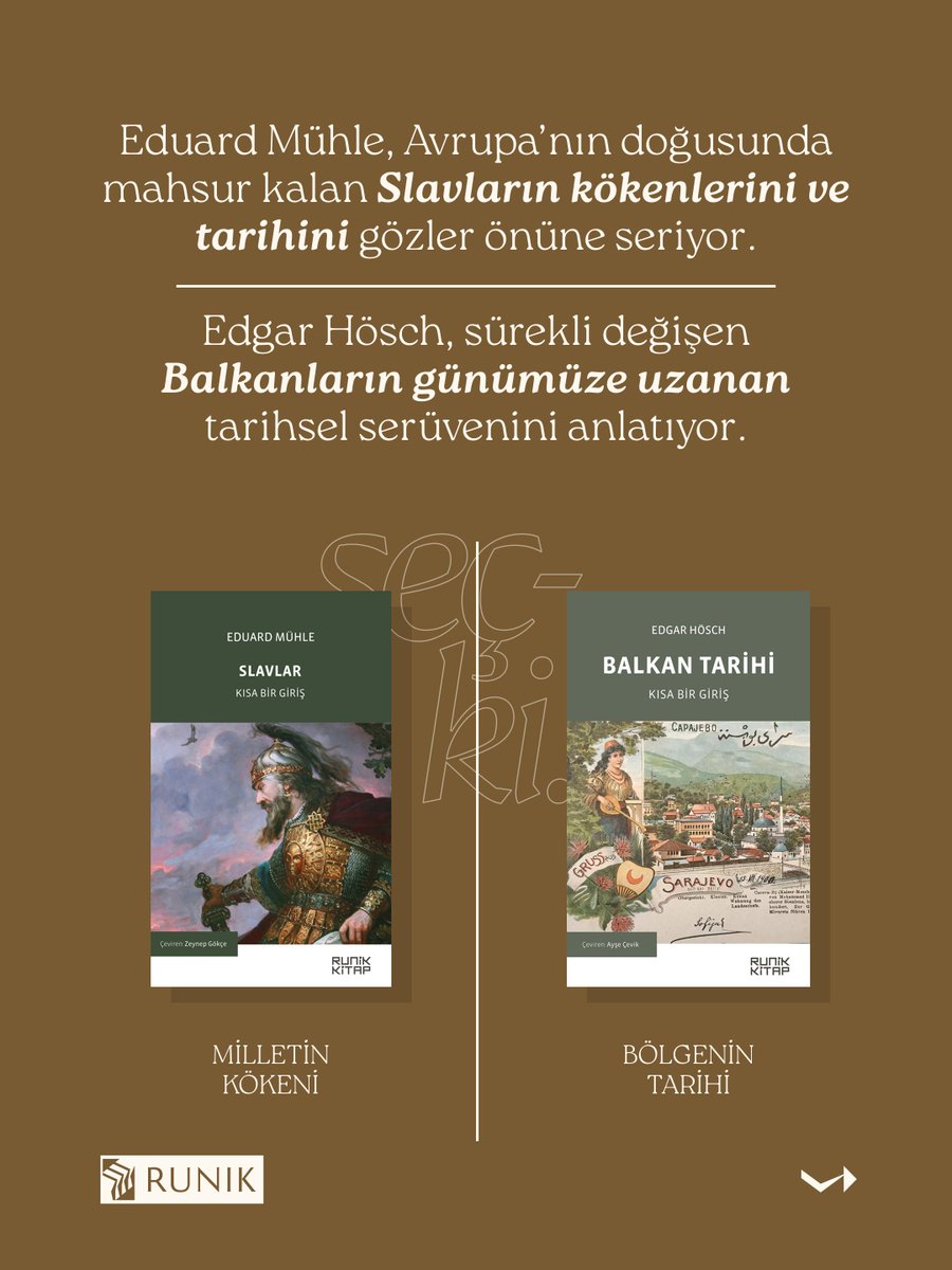 RunikKitap's tweet photo. 4 Ekim 2026’da Bosna-Hersek sandık başına gitti ve 3 ayrı Cumhurbaşkanı seçti. 🗳️
Balkanlar’ın bu karmaşık yapısını 4 kilit kitapla inceliyoruz:
🔹 Slavlar🔹 Balkan Tarihi🔹 Temmuz Krizi🔹 Birinci Dünya Savaşı
"Balkanların Akıbeti" rotamız yayında! 📚👇
#RunikSeçki @kitapyurducom https://t.co/HIk2sJP2h7