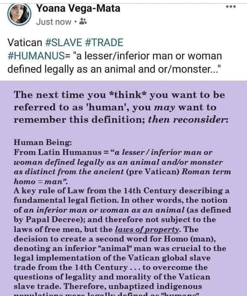YoanaVega10's tweet photo. @WhitelightDee #Race is a #social #construct created by #MASTERS #OWNERS #ENSLAVERS.
Here is the definition of a
#HUMAN!! Are you proud to call yourself a #MONSTER? https://t.co/655JCr4rmq