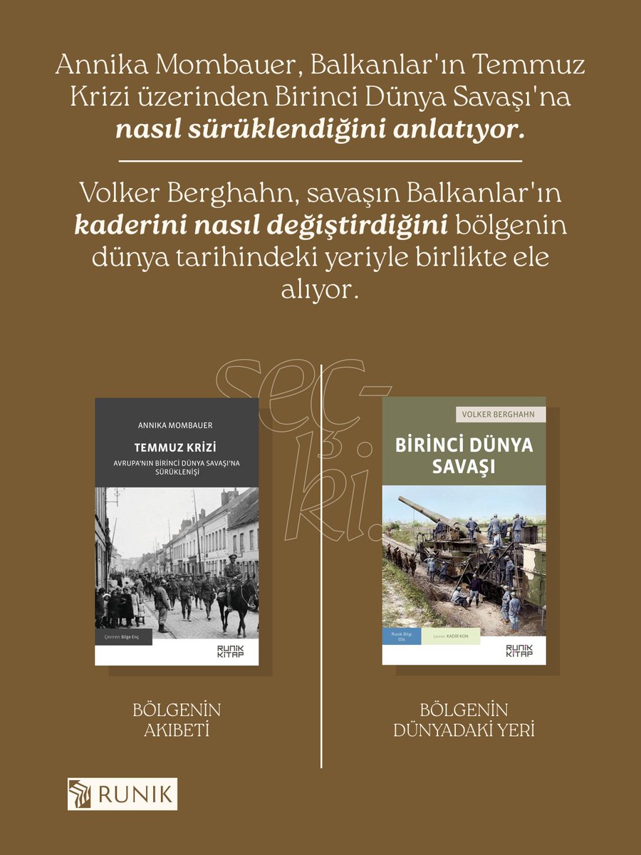 RunikKitap's tweet photo. 4 Ekim 2026’da Bosna-Hersek sandık başına gitti ve 3 ayrı Cumhurbaşkanı seçti. 🗳️
Balkanlar’ın bu karmaşık yapısını 4 kilit kitapla inceliyoruz:
🔹 Slavlar🔹 Balkan Tarihi🔹 Temmuz Krizi🔹 Birinci Dünya Savaşı
"Balkanların Akıbeti" rotamız yayında! 📚👇
#RunikSeçki @kitapyurducom https://t.co/HIk2sJP2h7