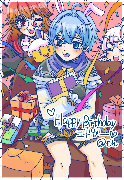 coconya2014's tweet photo. エドガーくん誕生日おめでとうヽ(=´▽`=)ﾉ✨✨
みんなにわちゃわちゃ可愛がられて幸せになってくださいヽ(=´▽`=)ﾉ✨✨
#NTE
#NTEファンアート
#エドガーくん生誕祭 https://t.co/bZ5UDSUwpx
