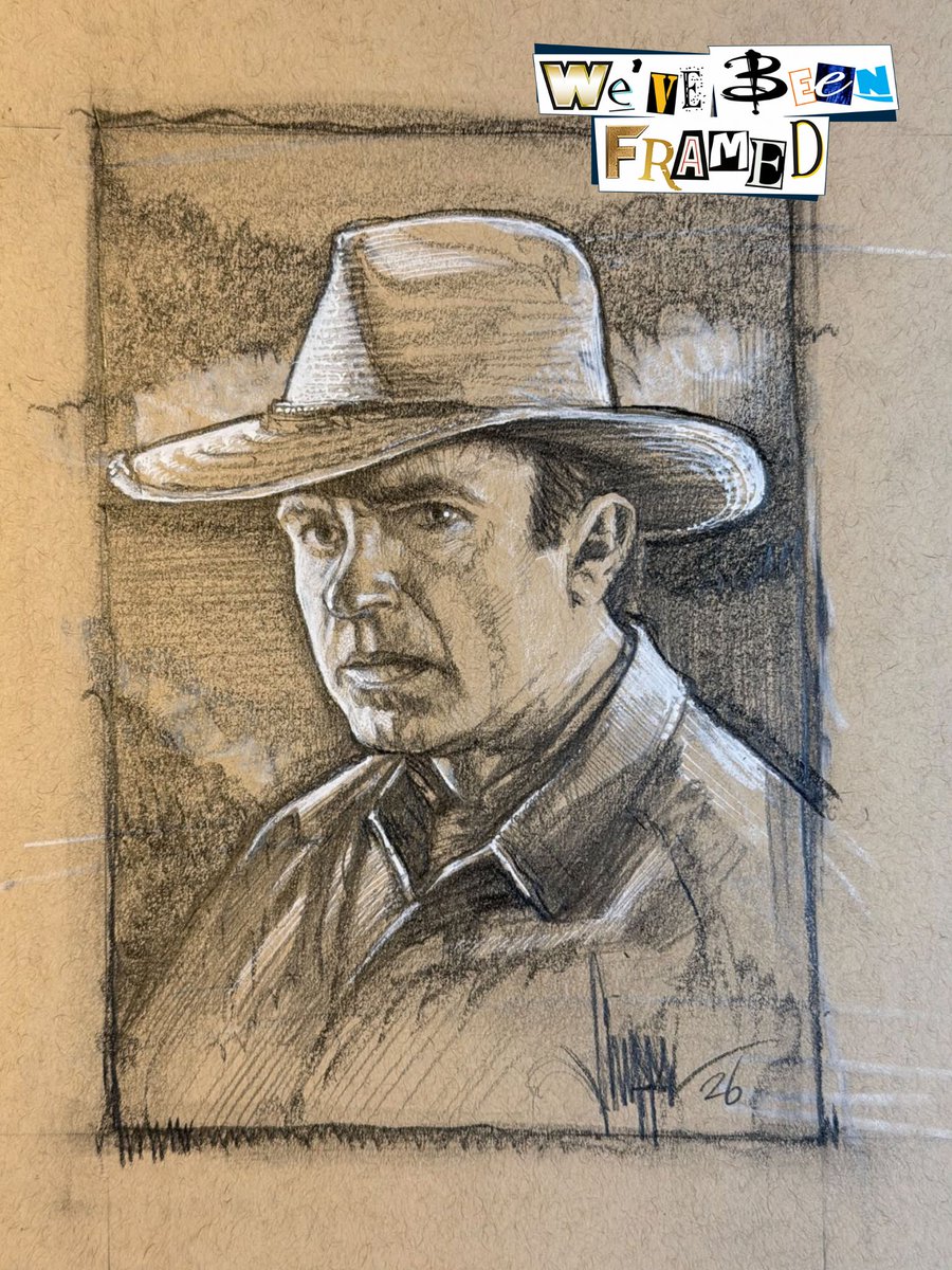 PaulShipper's tweet photo. "Remembering the wonderful Sam Neill. I created this portrait in honour of an actor who gave us so many memorable performances, including the unforgettable Dr Alan Grant in Jurassic Park."

AMPjam Presents: We’ve Been Framed launched at @thejointworks in Birmingham, UK on Friday 2nd October 2026 and is on display for 4 weeks.

THE AUCTION

All artworks from the show will be auctioned online from Sunday 11th- Sunday 18th October visit https://t.co/pWgzwduvY0 during this time for the auction, all lots end on the 18th (UK evening time) and pieces are available internationally.

All profits from the show goes to Birmingham bereavement charity @edwardstrust which supports parents, children and young people in grief.

Stay tuned for more details and follow @ampjamcon to keep to date with latest on this art show.