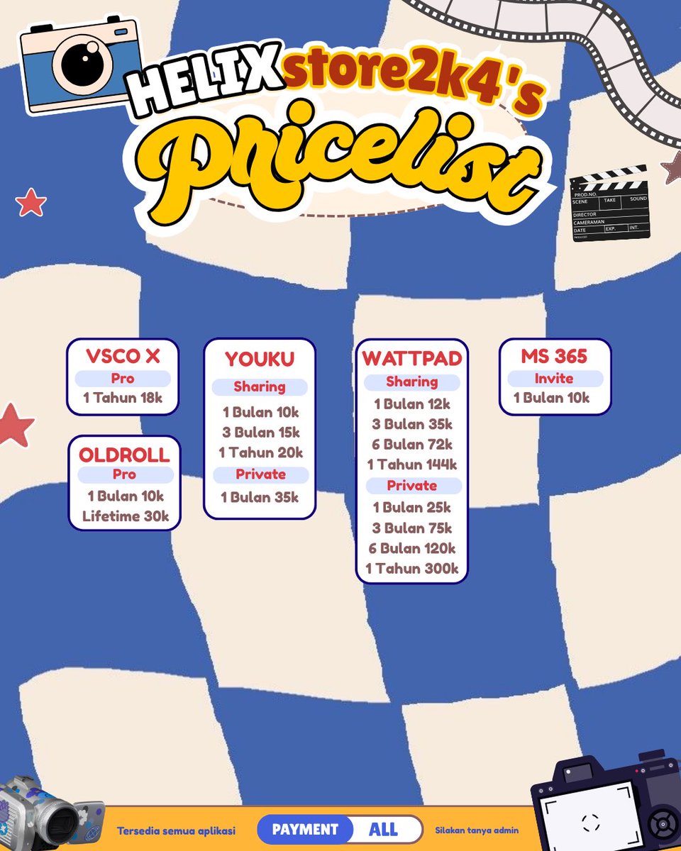 JokiTugasHelix's tweet photo. Pricelist Aplikasi Premium https://t.co/m4nwNszYDN