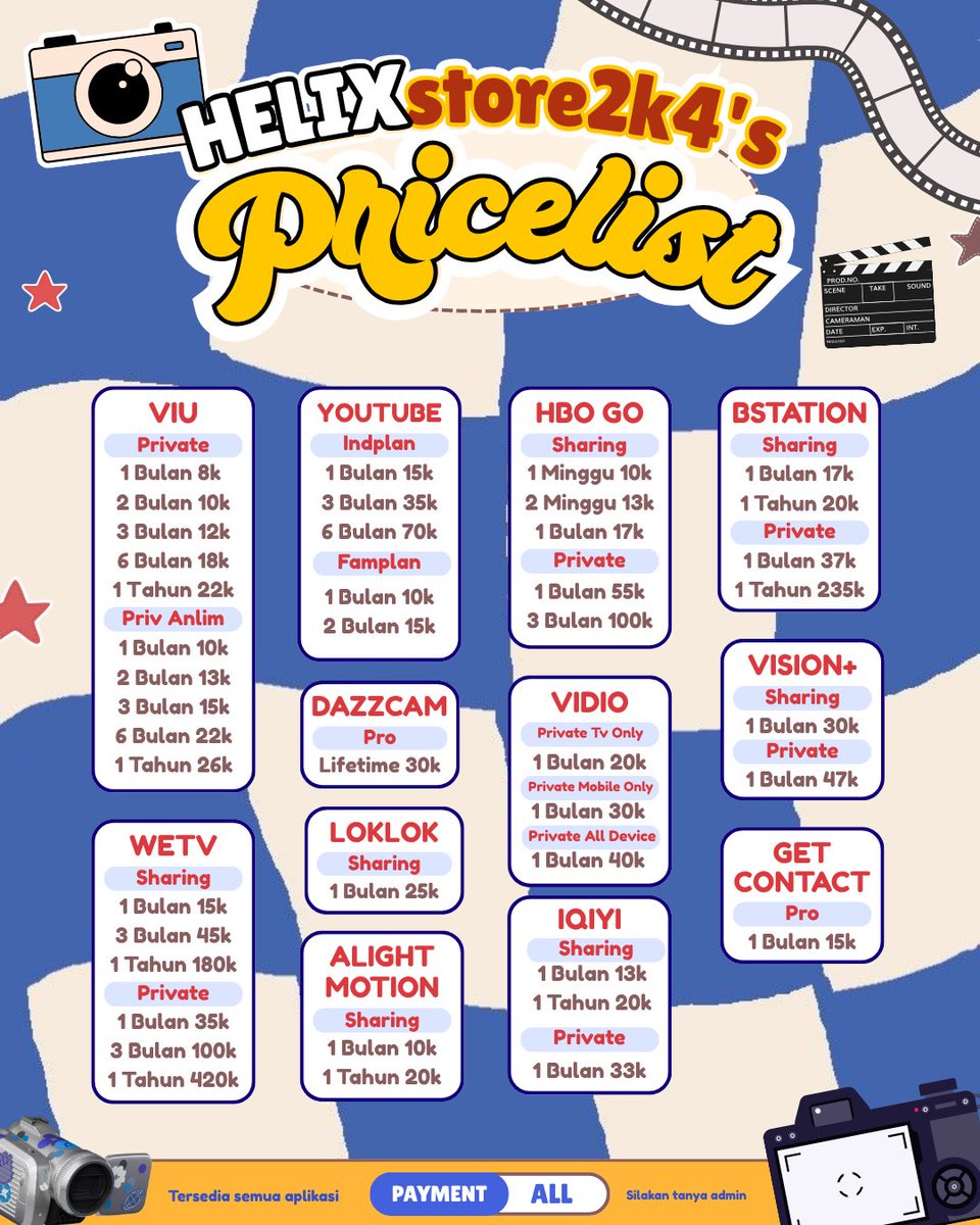 JokiTugasHelix's tweet photo. Pricelist Aplikasi Premium https://t.co/m4nwNszYDN