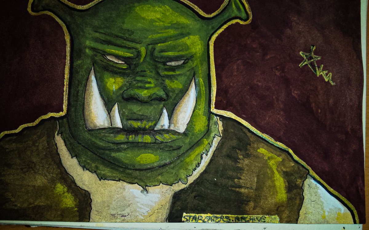 stareatarchive's tweet photo. ARCHIVE 006— SWAMP DWELLER 
who angered Shrek?
#inktober #darkart #newartist #ogre #noai https://t.co/Ini8z70bzF