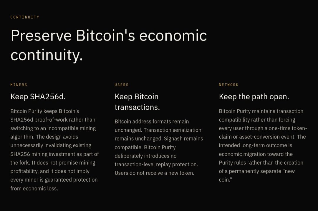 Bitcoin_Purity's tweet photo. Some important information about Bitcoin Purity.  2/3 https://t.co/VAiC1KqiCt