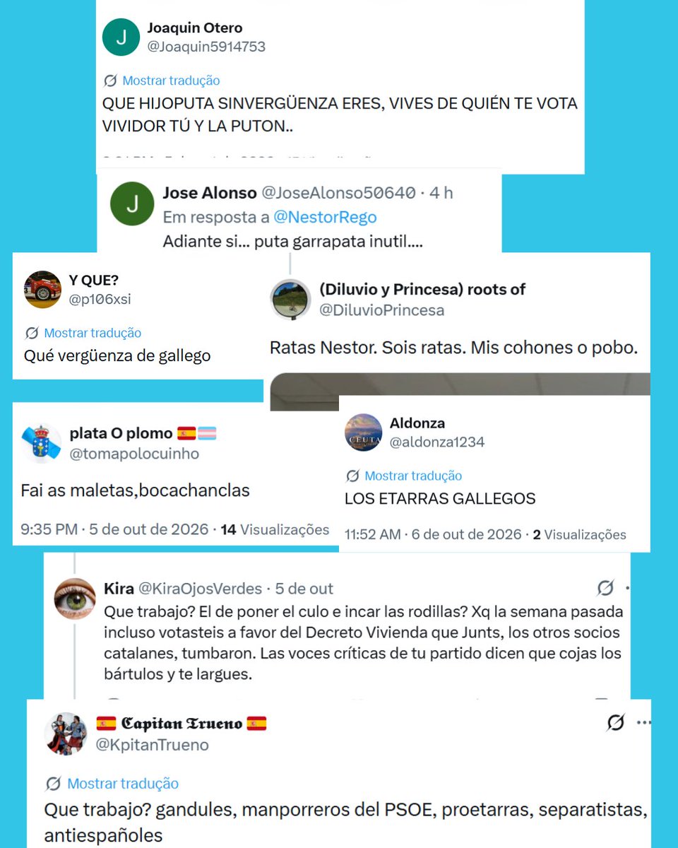 NestorRego's tweet photo. Están desatados. E son todo educación e fineza! Deben andar moi nervosos co máis que previsíbel ascenso do BNG. https://t.co/ygysqWSMtL