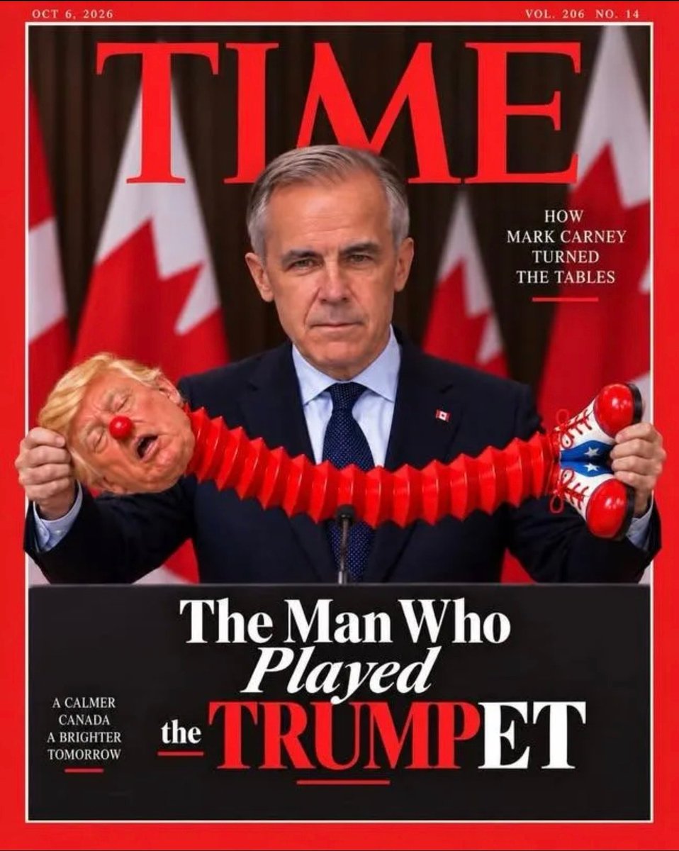 Gio0357's tweet photo. @EricLDaugh The orange turd is NO match for Prime Minister Carney.
You MAGAts live in a fantasy world lapping up every word the convicted felon says!
#TrumpStupid #MAGAStupid https://t.co/oof19TvAxx