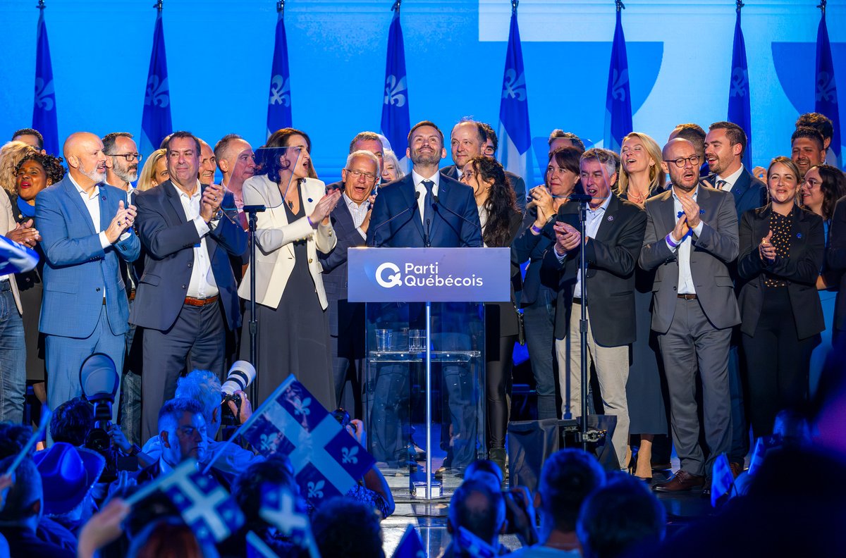 PeoContant's tweet photo. Le premier ministre élu.

#POLQC https://t.co/bJPFWCw5Nz
