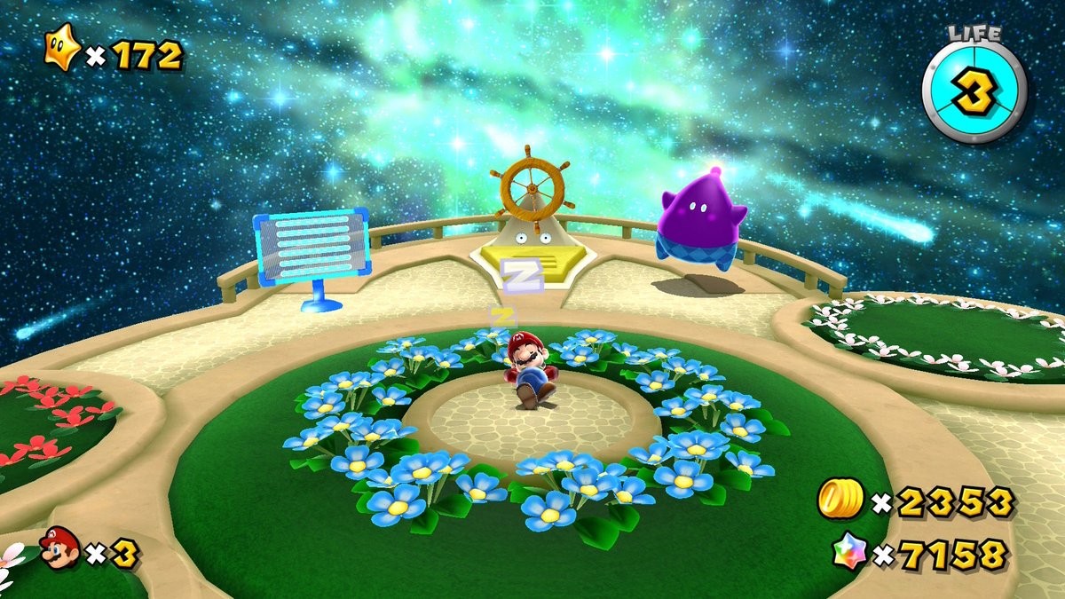dengekinico's tweet photo. スーパーマリオギャラクシー2実況に来てくれてありがとう！！
　
今度こそ完全クリアエンドだぁー！って思ったけどやっぱり続きがあったね🤣

1では240個だったから覚悟はしてたよ！！
明日からはグリースターチャレンジ⭐︎

今日もいっぱい感想待ってるね🎵
明日は今後の配信で必要なものを買いに行くから15時頃からに変更するね！
待っててねー！！