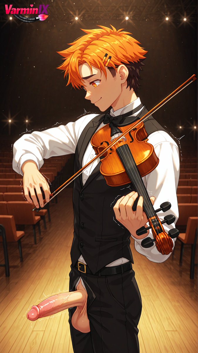 VarminIX's tweet photo. Performance on stage... 🎹🎻
#NSFW #uncensored #R18 #boys #yaoi #aiart #aigenerated #AkibaHiro #HiroAkiba https://t.co/Ty7vdbVZZ1