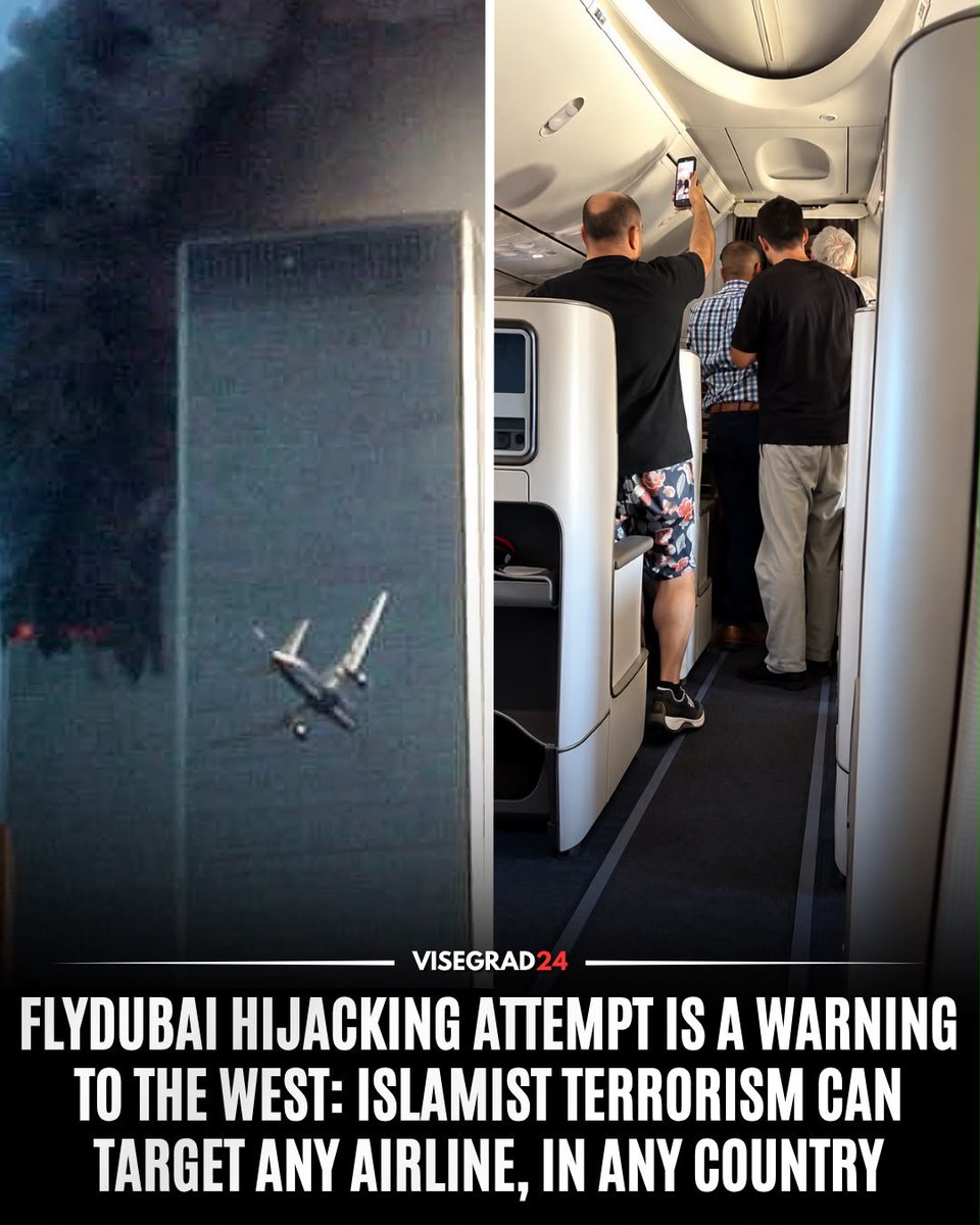 visegrad24's tweet photo. The attempted crashing of Tel Aviv-bound Flydubai Flight FZ1073 is the latest reminder of Islamist extremists' decades-long focus on civilian aviation.
Al-Qaeda terrorists hijacked four American airliners on 9/11 and killed nearly 3,000 people.

Months later, Al Qaeda member Richard Reid, who converted to Islam, attempted to destroy an American Airlines flight with explosives hidden in his shoes.
In 2006, British authorities disrupted an Islamist plot to simultaneously destroy multiple transatlantic aircraft using liquid explosives.

In 2009, al-Qaeda-trained Umar Farouk Abdulmutallab attempted to bomb Northwest Flight 253 as it approached Detroit with 290 people aboard.

The threat has repeatedly crossed borders, airlines and continents: perpetrators have targeted American carriers, transatlantic routes and now a passenger jet flying to Israel.

European and other Western governments cannot treat aviation terrorism as a threat confined to another country or another era. Islamist terrorism remains a transnational security threat capable of crossing borders and targeting civilians, transportation networks, and public spaces.