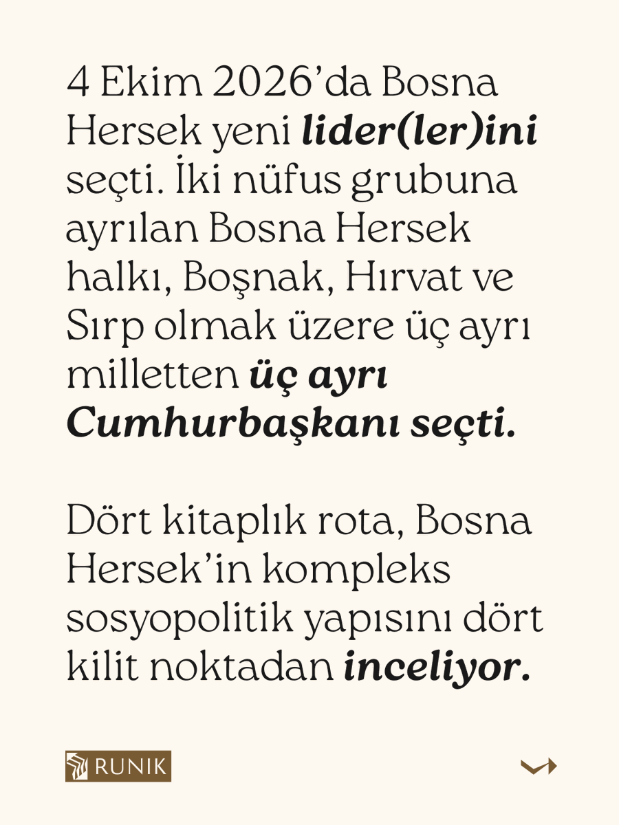 RunikKitap's tweet photo. 4 Ekim 2026’da Bosna-Hersek sandık başına gitti ve 3 ayrı Cumhurbaşkanı seçti. 🗳️
Balkanlar’ın bu karmaşık yapısını 4 kilit kitapla inceliyoruz:
🔹 Slavlar🔹 Balkan Tarihi🔹 Temmuz Krizi🔹 Birinci Dünya Savaşı
"Balkanların Akıbeti" rotamız yayında! 📚👇
#RunikSeçki @kitapyurducom https://t.co/HIk2sJP2h7