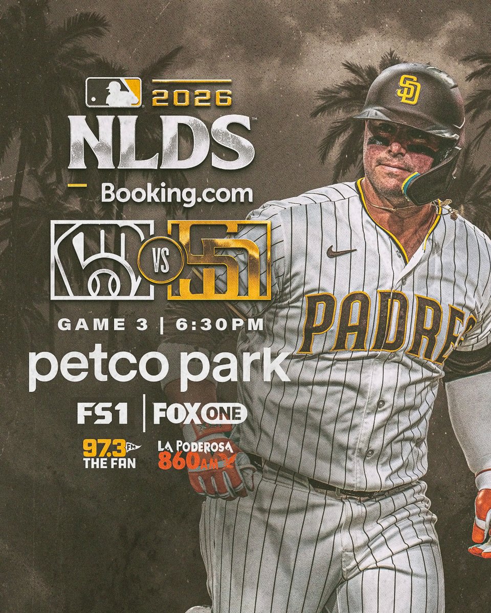 Padres's tweet photo. Get ready for Game 3.