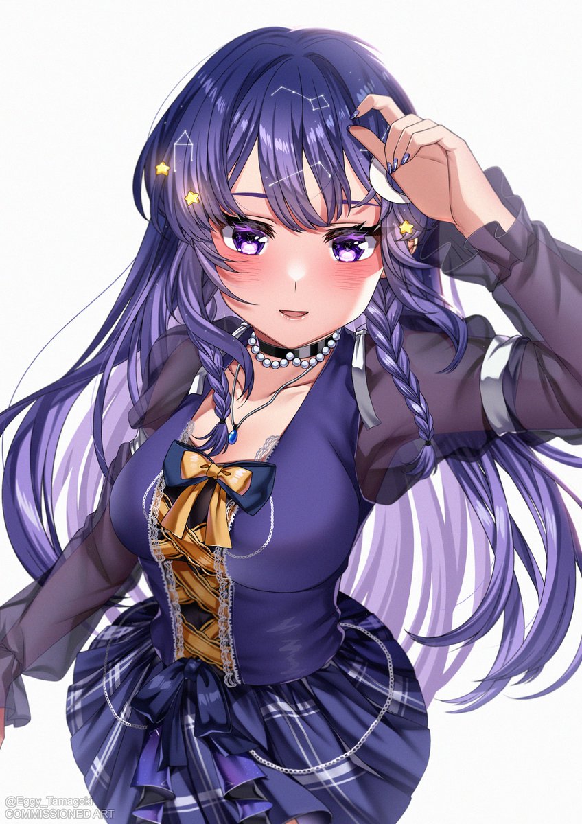 TwixieRoll_'s tweet photo. May your day be sprinkled with star dust and sunshine! ✨💜

🎨: @Eggy_Tamagoki | #twixieart | #vtuberㅤ https://t.co/KcX6VEEhbW
